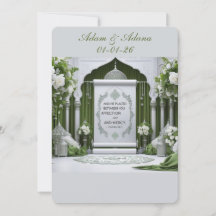 Invitación de boda islámica personalizada