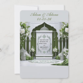 Invitación de boda islámica personalizada
