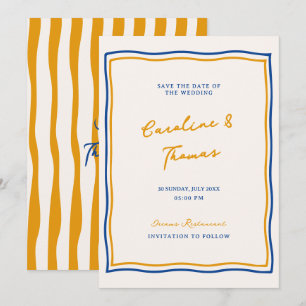 invitación de boda italiana caprichosa para guarda