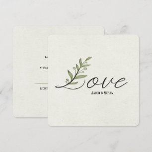 invitación de boda Ivy Leaf Love