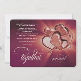 Invitación de boda juntos (versión 3)