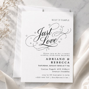 Invitación de Boda Just Love