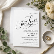 Invitación de Boda Just Love