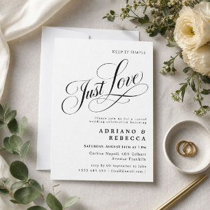 Invitación de Boda Just Love