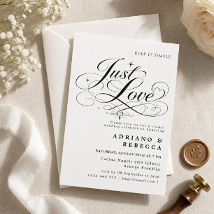 Invitación de Boda Just Love