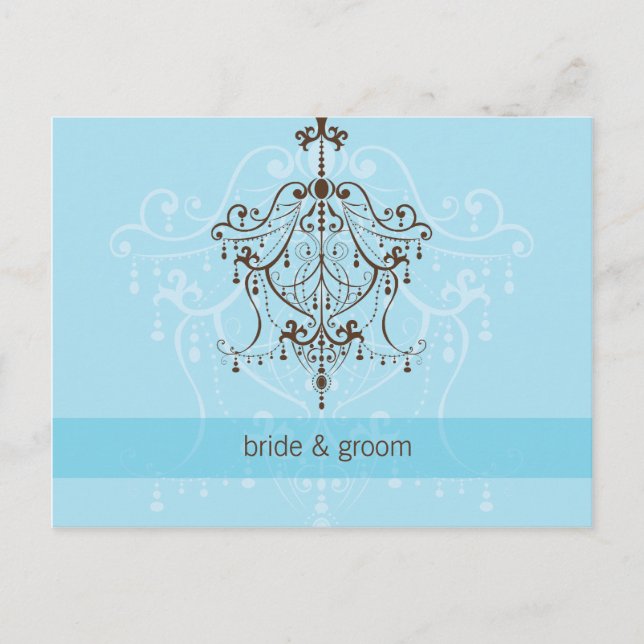 INVITACIÓN DE BODA :: lámpara de araña (Anverso)