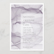 Invitación de boda ligera y aérea