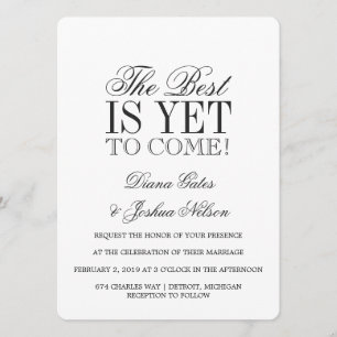 Invitación de Boda   LO MEJOR ESTÁ POR VENIR