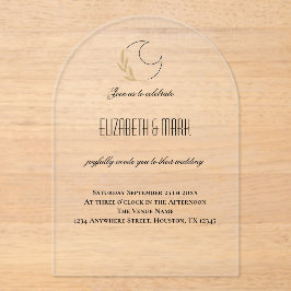 Invitación de Boda Mágica Inspirada en la Luna