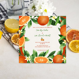 Invitación de Boda Magnética de Huerto de Cítricos
