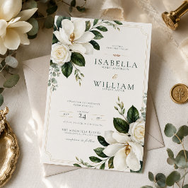 Invitación de boda Magnolia Southern Charm