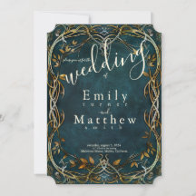 Invitación de boda Majestad de la Tierra Media