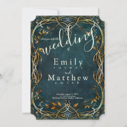 Invitación de boda Majestad de la Tierra Media