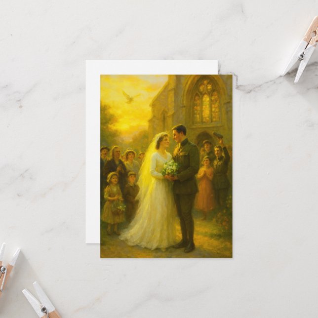 Invitación de Boda Militar (Anverso/Reverso In Situ)