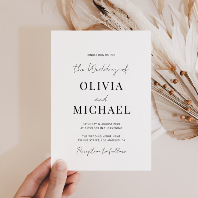 invitación de boda mínima de código qr negro (Subido por el creador)