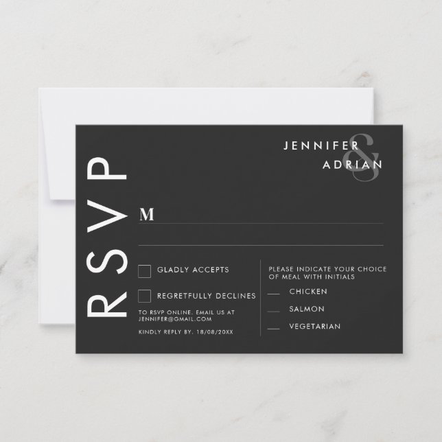 Invitación de Boda Minimalista (Anverso)