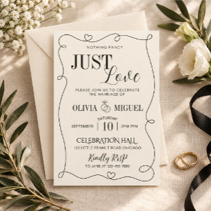 invitación de boda minimalista