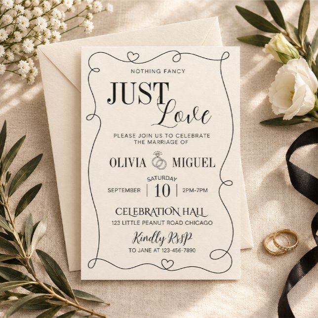 invitación de boda minimalista (Subido por el creador)