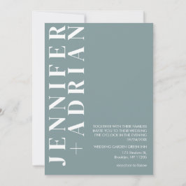 Invitación de Boda Minimalista