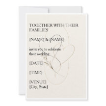 Invitación de Boda Minimalista Amor