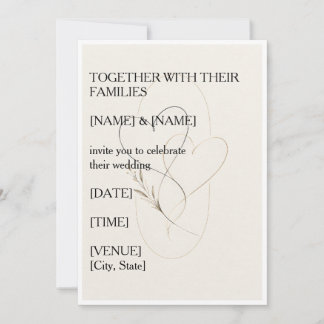 Invitación de Boda Minimalista Amor