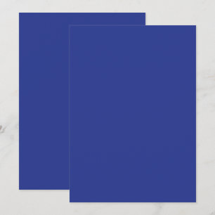 Invitación de boda minimalista audaz en azul profu