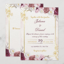 Invitación de boda minimalista chic