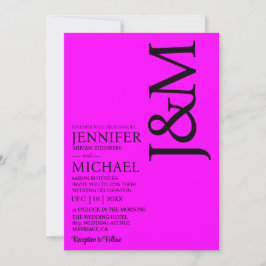 Invitación de Boda Minimalista con Código QR Magen