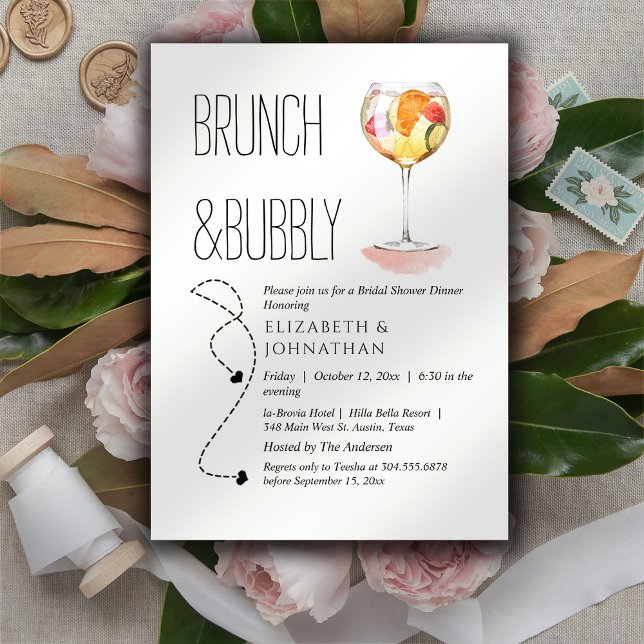 Invitación de boda minimalista con letra script (Subido por el creador)