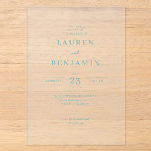 Invitación de boda minimalista de la marina sofist