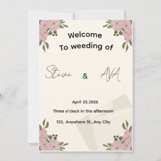 Invitación de boda minimalista de lujo elegante