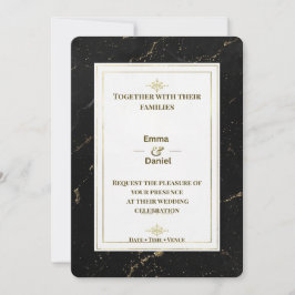 Invitación de Boda Minimalista de Lujo Elegante Do