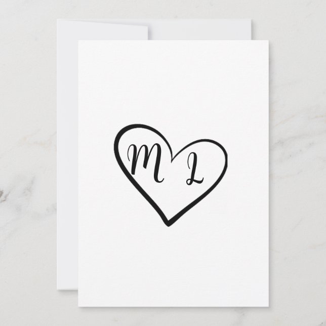 Invitación de Boda Minimalista "Dijimos Sí" (Reverso)
