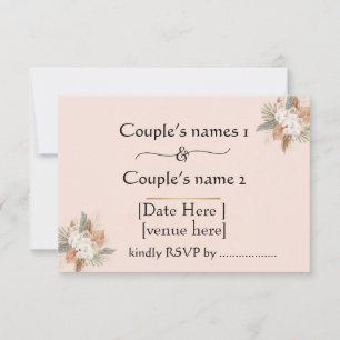 Invitación de Boda Minimalista Elegante