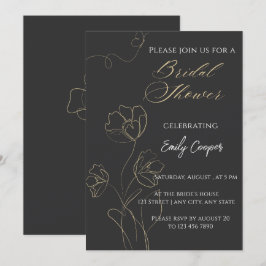 Invitación de boda minimalista elegante