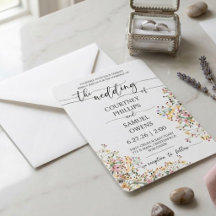 Invitación de boda minimalista elegante