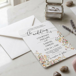 Invitación de boda minimalista elegante