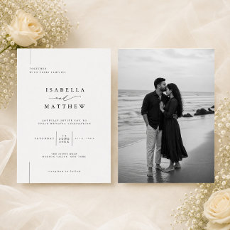 Invitación de Boda Minimalista Elegante