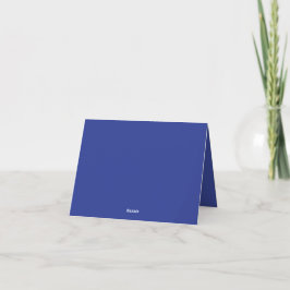 Invitación de boda minimalista en azul profundo