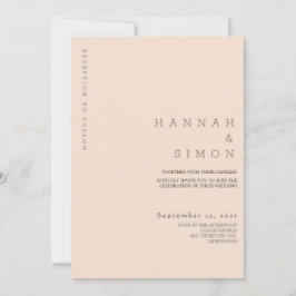Invitación de boda minimalista moderna