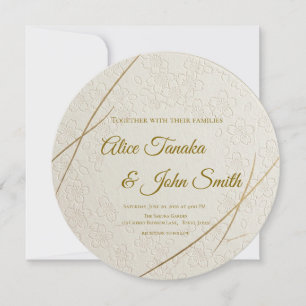 Invitación de Boda Minimalista Moderna - Elegante 