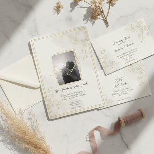 Invitación de boda minimalista moderna – Elegante 