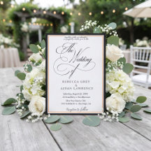 Invitación de boda minimalista moderna en blanco y
