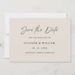Invitación de boda minimalista moderna para guarda