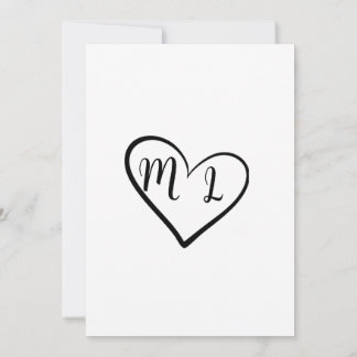 Invitación de boda minimalista "Nosotros Dijimos S