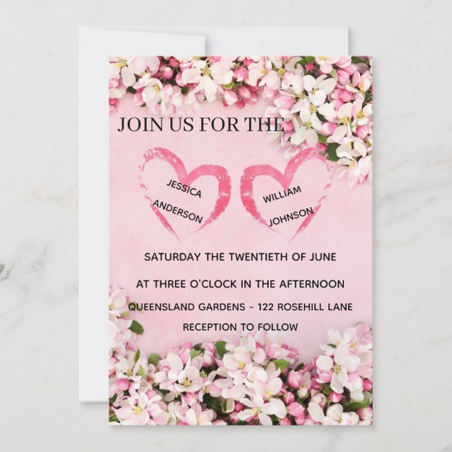Invitación de Boda Minimalista | Nosotros Editable (Anverso)
