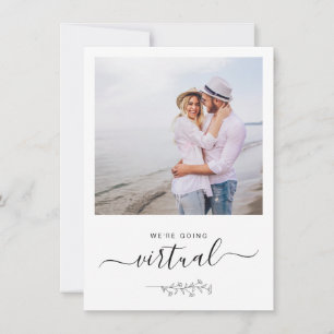 Invitación de boda minimalista virtual en línea co