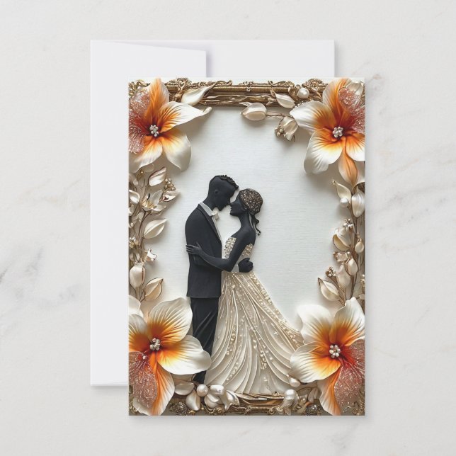 Invitación de boda moderna (Anverso)