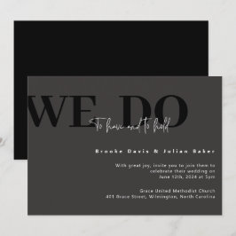 Invitación de boda moderna