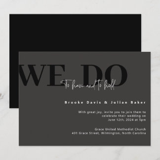 Invitación de boda moderna